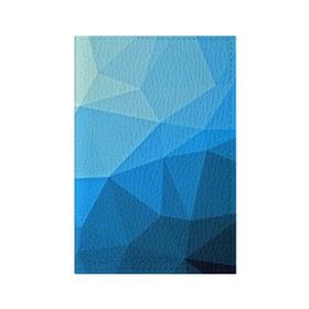 Обложка для паспорта матовая кожа с принтом geometric blue в Курске, натуральная матовая кожа | размер 19,3 х 13,7 см; прозрачные пластиковые крепления | abstraction | абстракция | геометрия | грани | линии | полигоны | розовый | сочетания | текстура | треугольники