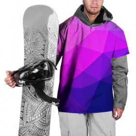 Накидка на куртку 3D с принтом Geometrica в Курске, 100% полиэстер |  | abstraction | абстракция | геометрия | грани | линии | полигоны | розовый | сочетания | текстура | треугольники