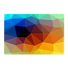 Магнитный плакат 3Х2 с принтом Цветные стёкла в Курске, Полимерный материал с магнитным слоем | 6 деталей размером 9*9 см | Тематика изображения на принте: abstraction | абстракция | геометрия | грани | линии | полигоны | розовый | сочетания | текстура | треугольники