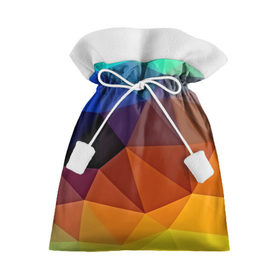 Подарочный 3D мешок с принтом Цветные стёкла в Курске, 100% полиэстер | Размер: 29*39 см | Тематика изображения на принте: abstraction | абстракция | геометрия | грани | линии | полигоны | розовый | сочетания | текстура | треугольники