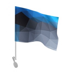 Флаг для автомобиля с принтом Still abstract в Курске, 100% полиэстер | Размер: 30*21 см | Тематика изображения на принте: abstraction | абстракция | геометрия | грани | линии | полигоны | сочетания | текстура | треугольники