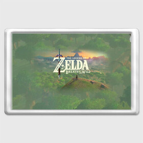 Магнит 45*70 с принтом The Legend of Zelda в Курске, Пластик | Размер: 78*52 мм; Размер печати: 70*45 | breath of the wild | the legend of zelda