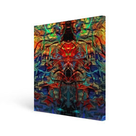 Холст квадратный с принтом psychedelic в Курске, 100% ПВХ |  | abstraction | color | spray | абстракция | волны | краска | краски | линии | оптические | полосы | разводы | узоры | фрактал | цветные