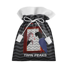 Подарочный 3D мешок с принтом TWIN PEAKS в Курске, 100% полиэстер | Размер: 29*39 см | twin peaks | агент купер | арт | сериал | твин пикс | фильмы