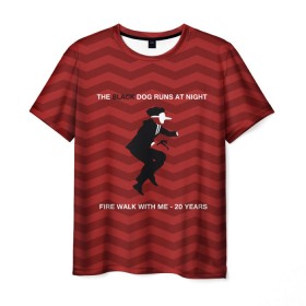Мужская футболка 3D с принтом Twin Peaks в Курске, 100% полиэфир | прямой крой, круглый вырез горловины, длина до линии бедер | Тематика изображения на принте: twin peaks | арт | сериал | твин пикс | фильмы