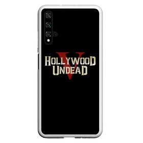 Чехол для Honor 20 с принтом Hollywood Undead в Курске, Силикон | Область печати: задняя сторона чехла, без боковых панелей | five | hollywood undead | v