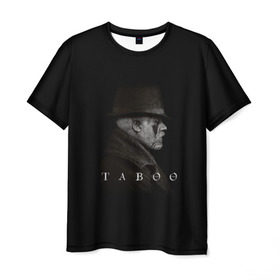 Мужская футболка 3D с принтом Taboo в Курске, 100% полиэфир | прямой крой, круглый вырез горловины, длина до линии бедер | taboo | tom hardy | сериалы | табу | том харди