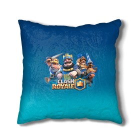 Подушка 3D с принтом Clash of royale в Курске, наволочка – 100% полиэстер, наполнитель – холлофайбер (легкий наполнитель, не вызывает аллергию). | состоит из подушки и наволочки. Наволочка на молнии, легко снимается для стирки | clash of royale | клэш оф роял