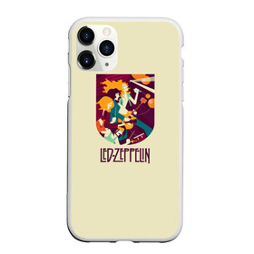 Чехол для iPhone 11 Pro Max матовый с принтом Led Zeppelin Art в Курске, Силикон |  | poster