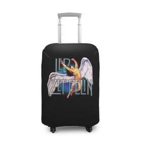 Чехол для чемодана 3D с принтом Led Zeppelin Angel в Курске, 86% полиэфир, 14% спандекс | двустороннее нанесение принта, прорези для ручек и колес | рок