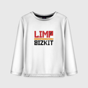 Детский лонгслив 3D с принтом Limp Bizkit Logo в Курске, 100% полиэстер | длинные рукава, круглый вырез горловины, полуприлегающий силуэт
 | 