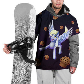 Накидка на куртку 3D с принтом Дерпи в Курске, 100% полиэстер |  | cosmos | derpy | mlp | muffins | pegas | pegasus | pony | space | stars | дерпи | звезды | кексы | космос | маффины | пегас | полет | пони
