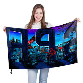 Флаг 3D с принтом El Barto в Курске, 100% полиэстер | плотность ткани — 95 г/м2, размер — 67 х 109 см. Принт наносится с одной стороны | bart | simpsons | барт | симпсоны