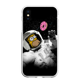 Чехол для iPhone XS Max матовый с принтом Space Homer в Курске, Силикон | Область печати: задняя сторона чехла, без боковых панелей | homer | simpsons | гомер | симпсон | симпсоны