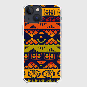 Чехол для iPhone 13 mini с принтом Африканские символы в Курске,  |  | africa | pattern | африка | африканские мотивы | народы африки | национальная одежда | переплетение нитей | ткани | узор | этнический узор