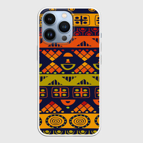 Чехол для iPhone 13 Pro с принтом Африканские символы в Курске,  |  | Тематика изображения на принте: africa | pattern | африка | африканские мотивы | народы африки | национальная одежда | переплетение нитей | ткани | узор | этнический узор