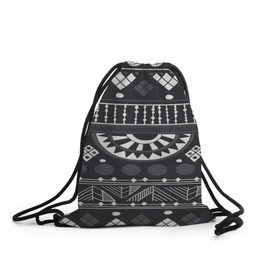 Рюкзак-мешок 3D с принтом Black&White africa в Курске, 100% полиэстер | плотность ткани — 200 г/м2, размер — 35 х 45 см; лямки — толстые шнурки, застежка на шнуровке, без карманов и подкладки | 