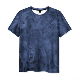 Мужская футболка 3D с принтом Smoke в Курске, 100% полиэфир | прямой крой, круглый вырез горловины, длина до линии бедер | fire | flame | in fire | smoke | в огне | дым | огненный | огонь | текстуры
