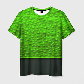 Мужская футболка 3D с принтом Кислотные пузыри в Курске, 100% полиэфир | прямой крой, круглый вырез горловины, длина до линии бедер | абстракция | кислота | кислотные пузыри | пузыри | текстуры