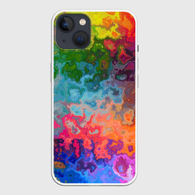 Чехол для iPhone 13 с принтом Цветная текстура 6 в Курске,  |  | текстура | узор | цветной