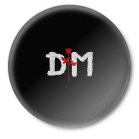 Значок с принтом Depeche mode в Курске,  металл | круглая форма, металлическая застежка в виде булавки | depeche mode | music | альтернатива | музыка | рок