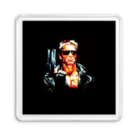 Магнит 55*55 с принтом Terminator Combat Sambo 3D в Курске, Пластик | Размер: 65*65 мм; Размер печати: 55*55 мм | Тематика изображения на принте: терминатор