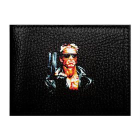 Обложка для студенческого билета с принтом Terminator Combat Sambo 3D в Курске, натуральная кожа | Размер: 11*8 см; Печать на всей внешней стороне | Тематика изображения на принте: терминатор