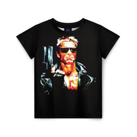Детская футболка 3D с принтом Terminator Combat Sambo 3D в Курске, 100% гипоаллергенный полиэфир | прямой крой, круглый вырез горловины, длина до линии бедер, чуть спущенное плечо, ткань немного тянется | Тематика изображения на принте: терминатор