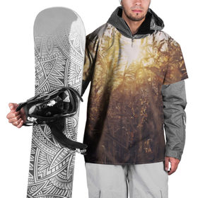 Накидка на куртку 3D с принтом Солнце во ржи в Курске, 100% полиэстер |  | восход | закат | лучи | поле | природа | растения | рож | солнце | тепло