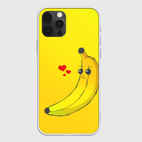 Чехол для iPhone 12 Pro с принтом Just Banana (Yellow) в Курске, силикон | область печати: задняя сторона чехла, без боковых панелей | banana | банан | желтый | оранжевый | фрукты