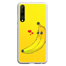 Чехол для Honor P30 с принтом Just Banana (Yellow) в Курске, Силикон | Область печати: задняя сторона чехла, без боковых панелей | banana | банан | желтый | оранжевый | фрукты
