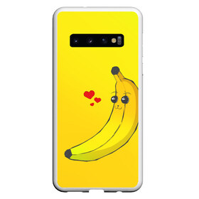 Чехол для Samsung Galaxy S10 с принтом Just Banana (Yellow) в Курске, Силикон | Область печати: задняя сторона чехла, без боковых панелей | banana | банан | желтый | оранжевый | фрукты