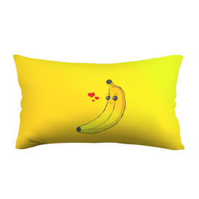 Подушка 3D антистресс с принтом Just Banana (Yellow) в Курске, наволочка — 100% полиэстер, наполнитель — вспененный полистирол | состоит из подушки и наволочки на молнии | banana | банан | желтый | оранжевый | фрукты