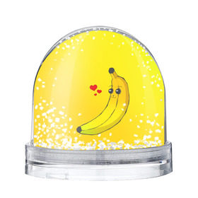 Снежный шар с принтом Just Banana (Yellow) в Курске, Пластик | Изображение внутри шара печатается на глянцевой фотобумаге с двух сторон | banana | банан | желтый | оранжевый | фрукты