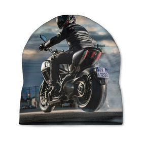 Шапка 3D с принтом Ducati в Курске, 100% полиэстер | универсальный размер, печать по всей поверхности изделия | bike | ducati | harley | honda | moto | suzuki | yamaha | байк | мотоцикл | спорт