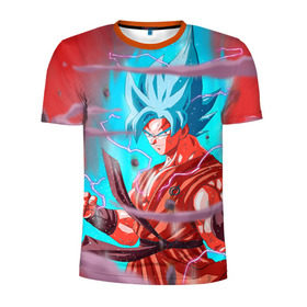 Мужская футболка 3D спортивная с принтом Dragon Ball в Курске, 100% полиэстер с улучшенными характеристиками | приталенный силуэт, круглая горловина, широкие плечи, сужается к линии бедра | anime | dragon ball | драконий жемчуг | жемчуг дракона