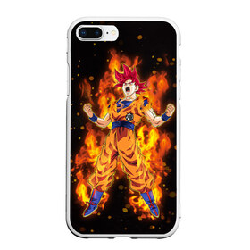 Чехол для iPhone 7Plus/8 Plus матовый с принтом Dragon Ball в Курске, Силикон | Область печати: задняя сторона чехла, без боковых панелей | anime | dragon ball | goku | драгон болл