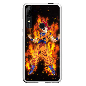 Чехол для Honor P Smart Z с принтом Dragon Ball в Курске, Силикон | Область печати: задняя сторона чехла, без боковых панелей | anime | dragon ball | goku | драгон болл