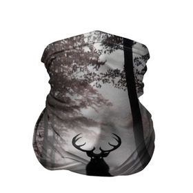 Бандана-труба 3D с принтом Лес / Олень в тумане в Курске, 100% полиэстер, ткань с особыми свойствами — Activecool | плотность 150‒180 г/м2; хорошо тянется, но сохраняет форму | абстракция | арт | глаза | девушка | деревья | животное | животные | лес | листья | лучшие | ночь | олень | пейзаж | природа | туман | хеллоуин