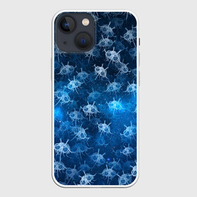 Чехол для iPhone 13 mini с принтом Летающие макаронные монстры в Курске,  |  | Тематика изображения на принте: галактикаб паттерн | звезды | космос | лапша | лмм | мем | пастафарианство | спагетти | тефтели | фрикадельки