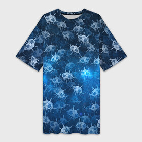 Платье-футболка 3D с принтом Летающие макаронные монстры в Курске,  |  | Тематика изображения на принте: галактикаб паттерн | звезды | космос | лапша | лмм | мем | пастафарианство | спагетти | тефтели | фрикадельки