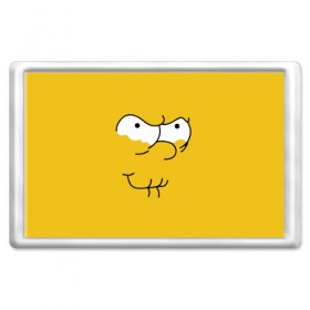 Магнит 45*70 с принтом Simpsons Lemon Face в Курске, Пластик | Размер: 78*52 мм; Размер печати: 70*45 | лимонное | лицо | симпсоны