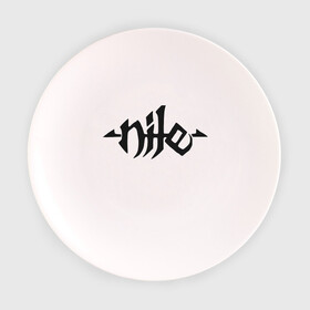 Тарелка 3D с принтом Nile death metal логотип в Курске, фарфор | диаметр - 210 мм
диаметр для нанесения принта - 120 мм | death | logo | metal | nile | лототип | метал | музыка | шрифт | эмблема