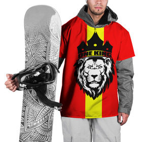 Накидка на куртку 3D с принтом One King в Курске, 100% полиэстер |  | king | leo | зверь | король | кошка | лев | природа | хищник | царь
