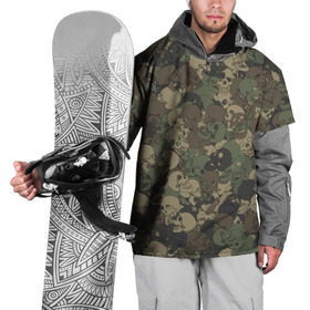 Накидка на куртку 3D с принтом Камуфляж с черепами в Курске, 100% полиэстер |  | 23 февраля | армия | кости | милитари | паттрен | скелет | текстура | хаки | хеллоуин | череп