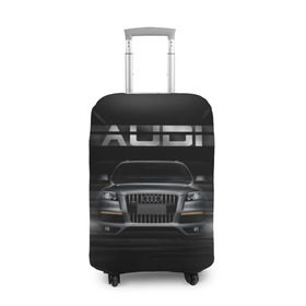Чехол для чемодана 3D с принтом Audi Q7 скорость в Курске, 86% полиэфир, 14% спандекс | двустороннее нанесение принта, прорези для ручек и колес | audi | авто | автомобиль | ауди | кольца | красивая | кроссовер | крутая | марка | машина | надпись | немецкая иномарка | прикольная | тачка | черная | эмблема