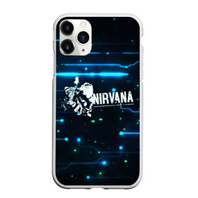 Чехол для iPhone 11 Pro матовый с принтом Схема Nirvana (Курт Кобейн) в Курске, Силикон |  | kurt cobain | микросхема | нирвана | плата
