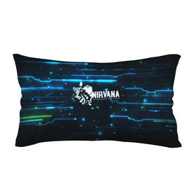 Подушка 3D антистресс с принтом Схема Nirvana (Курт Кобейн) в Курске, наволочка — 100% полиэстер, наполнитель — вспененный полистирол | состоит из подушки и наволочки на молнии | Тематика изображения на принте: kurt cobain | микросхема | нирвана | плата