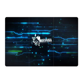 Магнитный плакат 3Х2 с принтом Схема Nirvana (Курт Кобейн) в Курске, Полимерный материал с магнитным слоем | 6 деталей размером 9*9 см | Тематика изображения на принте: kurt cobain | микросхема | нирвана | плата
