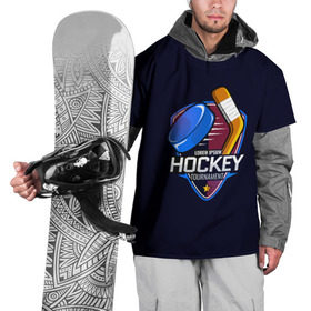 Накидка на куртку 3D с принтом Hockey в Курске, 100% полиэстер |  | bandy | hockey | клюшка | коньки | лед | спорт | хоккей